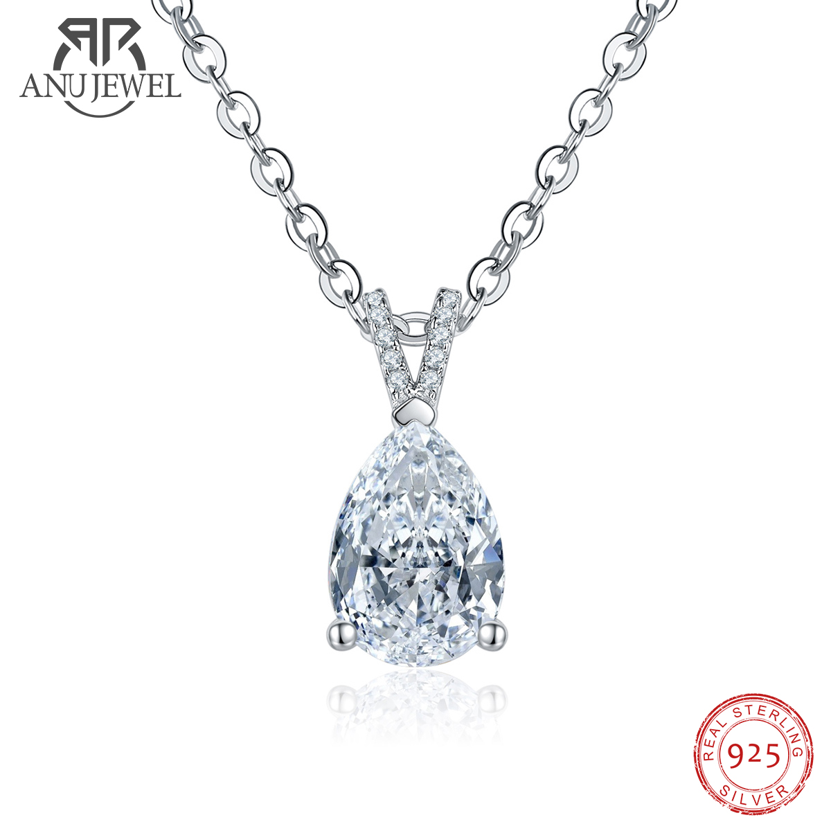 Ansi Chain - AnuJewel 2.5ct D Color Pear Cut