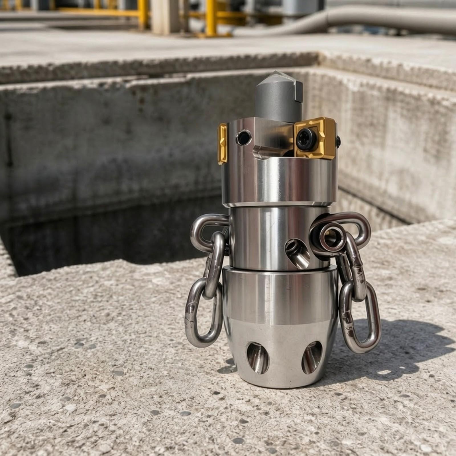 Rotating Drain Cleaning Nozzle - огляд і ціна Steel Chain